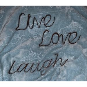 Live laugh love wall decor